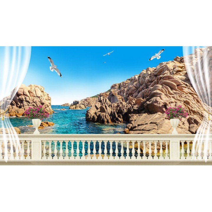 paysage trompe l'œil 3D -