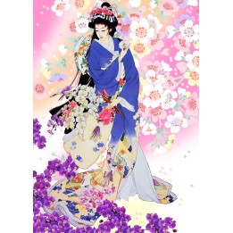 Papier peint japonais personnalisable Jeune fille japonaise