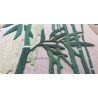 Tapis sol zen aspect ancien - Les bambous sur fond gris