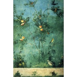 Papier peint d'artiste tapisserie vintage format portrait (vertical) - L'arbre fruitier