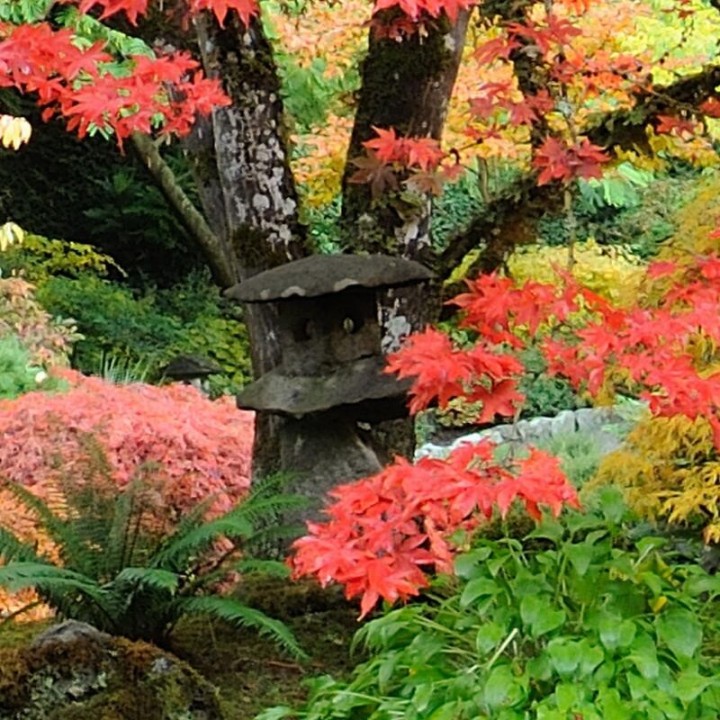 Panneau 3D salle de bain effet de profondeur - Paysage trompe l'œil jardin japonais zen