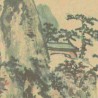 Peinture asiatique zen fleurs et oiseaux format vertical - Paysage avec les fleurs de cerisier et les oiseaux