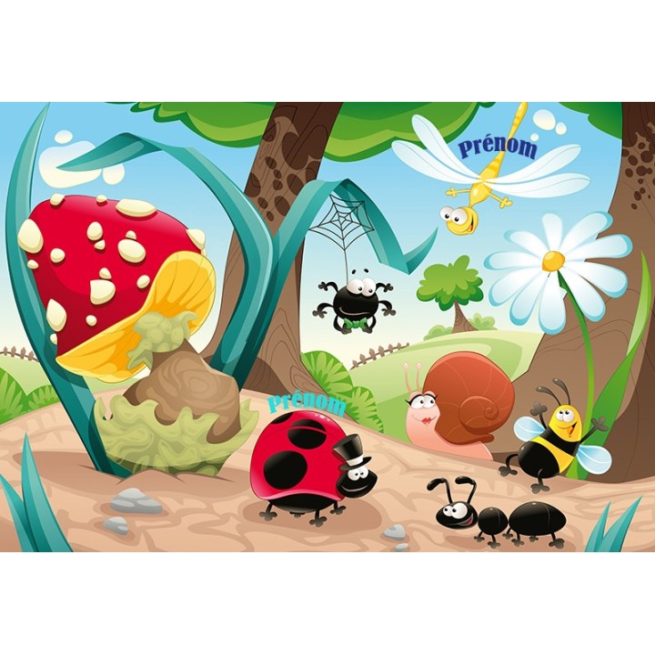 Décoration salle de bain enfant mur étanche ludique - Drôles petites bêtes