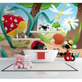 Décoration salle de bain enfant mur étanche ludique - Drôles petites bêtes
