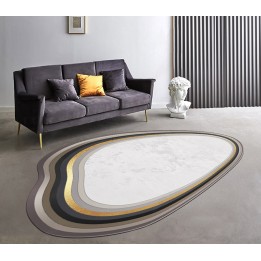 Tapis contemporain forme irregulière