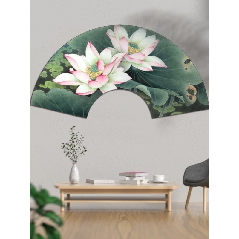 Sticker mural tête de lit fleur de lotus