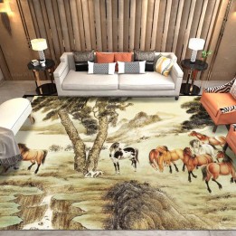 Tapis cheval aspect ancien