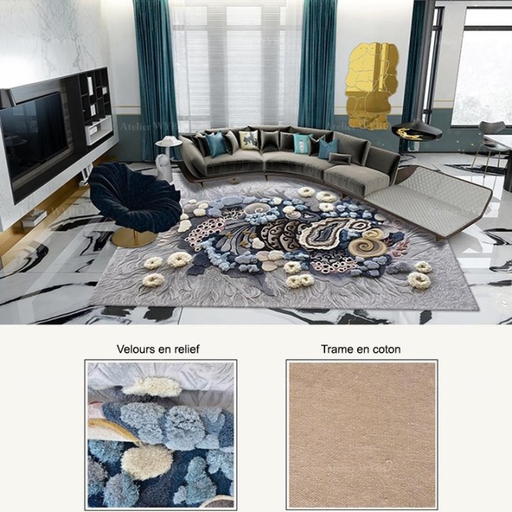 Tapis 3D paysage fond marin les coraux