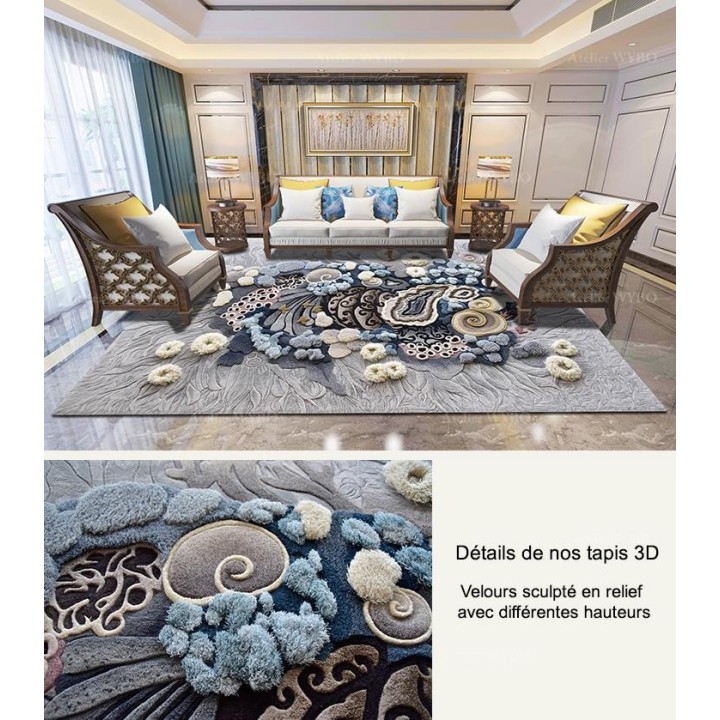 Tapis 3D paysage fond marin les coraux