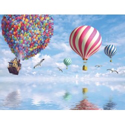 Salle de bains montgolfières et ballons - Voyage exceptionnel