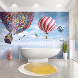 Salle de bains montgolfières et ballons - Voyage exceptionnel