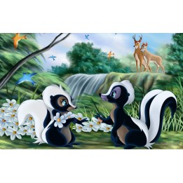 Papier peint 3D personnalisé chambre enfant les animaux de la forêt