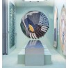 Tapis mural et sol design japonais forme ronde irrégulière - Les ailes d'oiseau
