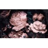 Panneau floral aspect ancien - Les pivoine et les roses
