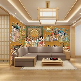 Tapisserie 3D surface en relief - Dance et musique dans la cour royale