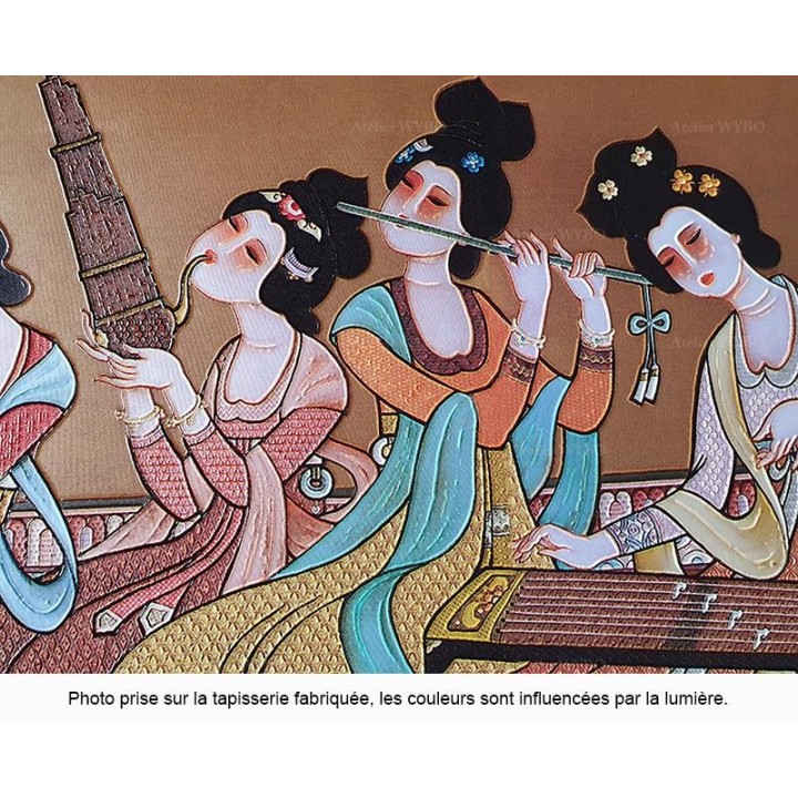 Tapisserie 3D surface en relief - Dance et musique dans la cour royale
