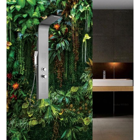 Panneau de douche mur végétal, les plantes suspendues de la jungle. Panneau de douche mur végétal, les plantes suspendues de la jungle.