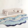 Tapis 3D salle de bains, chambre d'enfant - Les vagues d'océan et la plage