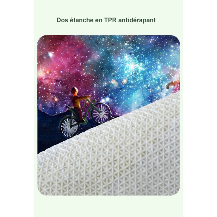 Tapis lavable forme libre motif pelouse, herbe, mousse et lichen