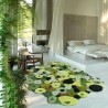 Tapis vert chambre, salle de bain - Sous bois dans la forêt, mousse et lichen en printemps