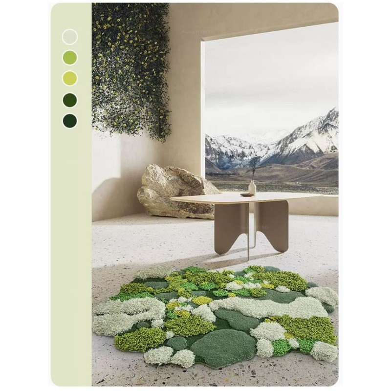 Tapis d'extérieur à motifs floraux, effet 3D, résistant aux