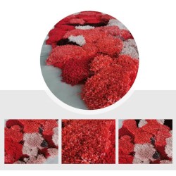 Tapis rouge personnalisé - Lichens et mousses dans la forêt mystérieuse