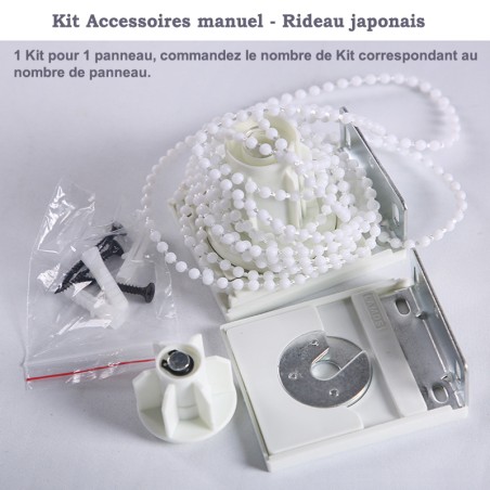 Kit accessoire manuel - Rideau japonais