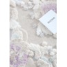 Tapis blanc design 3D forme ronde paysage fond marin - Les coraux et les anémones de mer