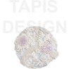 Tapis blanc design 3D forme ronde paysage fond marin - Les coraux et les anémones de mer