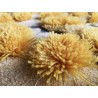 Tapis jaune velour épais en relief 3D forme irrégulière - Herbes et lichens en automne