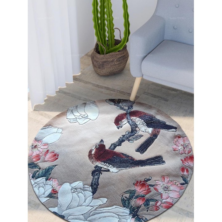 Tapis d’orient traditionnel fait à la main, il réinterprète une peinture ancienne et transmet des traditions de l'art de tapis.