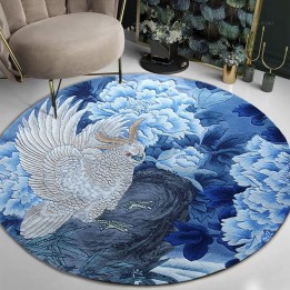 Tapis Chinois Rare Pivoine Perroquet Beauté Unique Qualité Supérieure