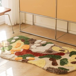 Tapis de bureau velours en relief absorbant, lavable à la machine.