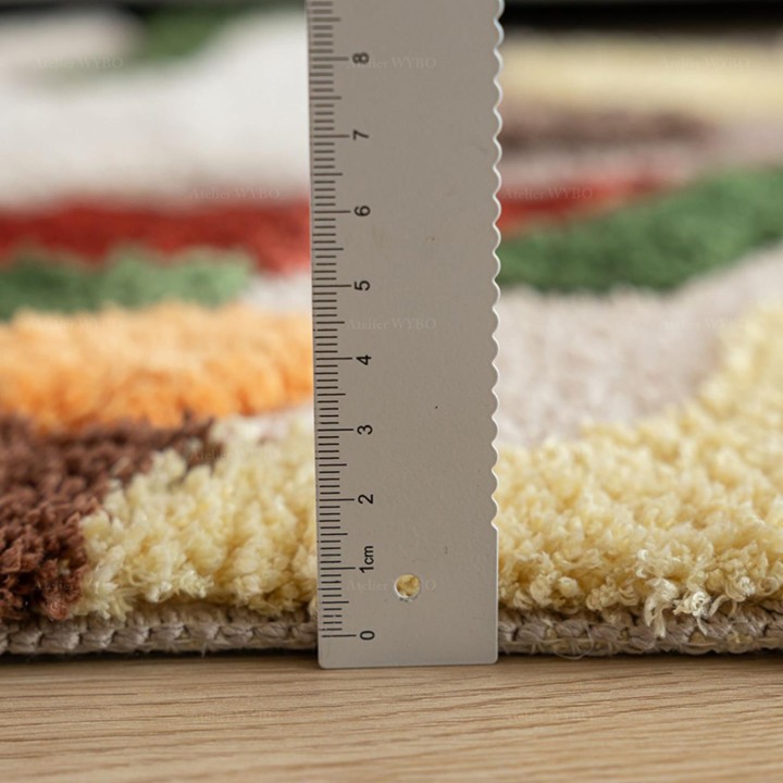 Joli Tapis En Relief Couleur Chaude Jardin d'Automne Laver A La Machine