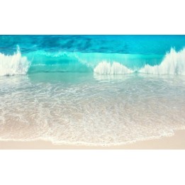 revêtement de sol personnalisé les vagues de l'océan