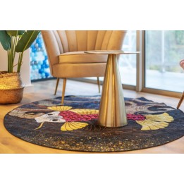 Tapis japonais séjour salon salle d'attente, poisson doré dans la vague.
