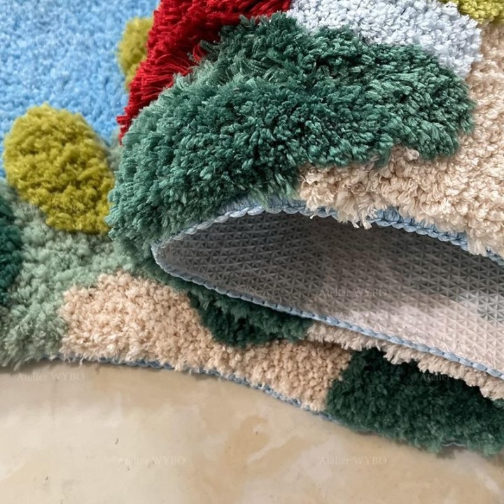 Tapis de bain velours doux confortable sous les pieds, dos étanche et antidérapant.
