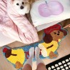 Tapis en forme de chien descente de lit chambre enfant.