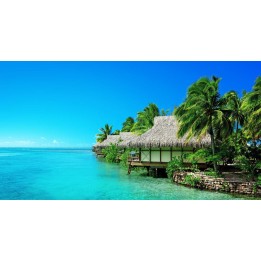 papier peint photo personnalisé paysage Maldives