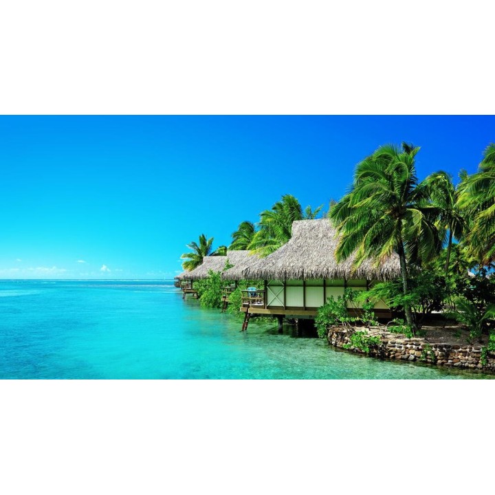 papier peint photo personnalisé paysage Maldives