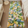 Tapis design floral multicolore, décoration chambre ambiance printanière.