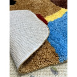 Tapis lavable chambre d'enfant, dos étanche et antidérapant.