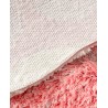 Tapis rose romantique en forme de fleur, velours épais en relief