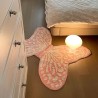 Tapis féerique chambre fille - Papillon rose s'envole