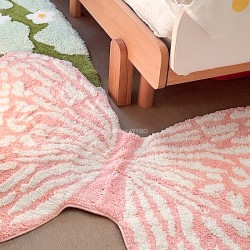 Tapis féerique chambre fille - Papillon rose s'envole