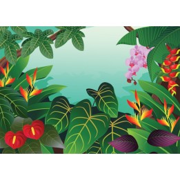 papier peint photo personnalisé les plantes tropicales