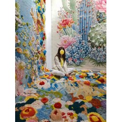 Tapis 3D fait à la main mur-sol continue, l’alliance entre création artistique, nature merveilleux et savoir-faire artisanal.