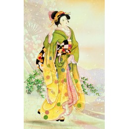 Papier peint asiatique personnalisé style japonais Promenade en printemps