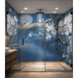 Fresque murale zen salle de...