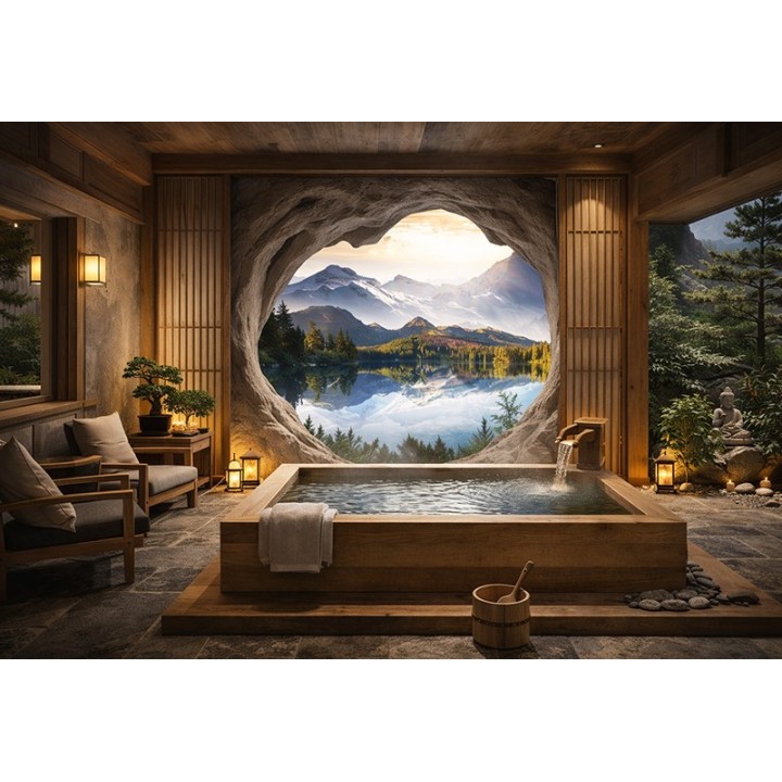 Déco Atelier WYBO | Panneau Étanche 3D Personnalisé Paysage Montagne